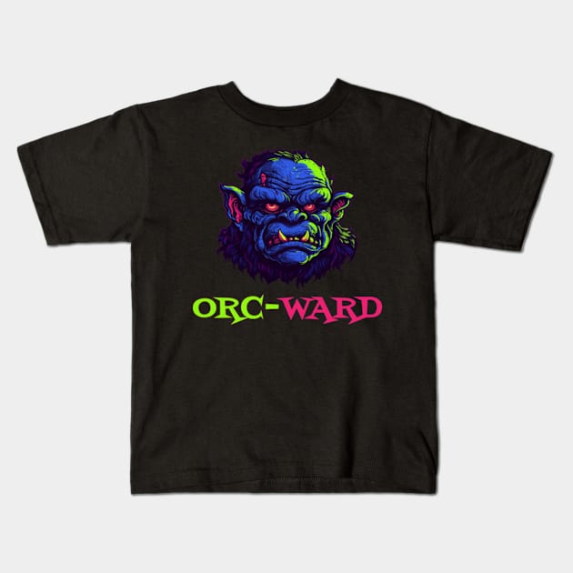 Orc-Ward | Socially Awkward | Warcraft Kids T-Shirt by WyldbyDesign